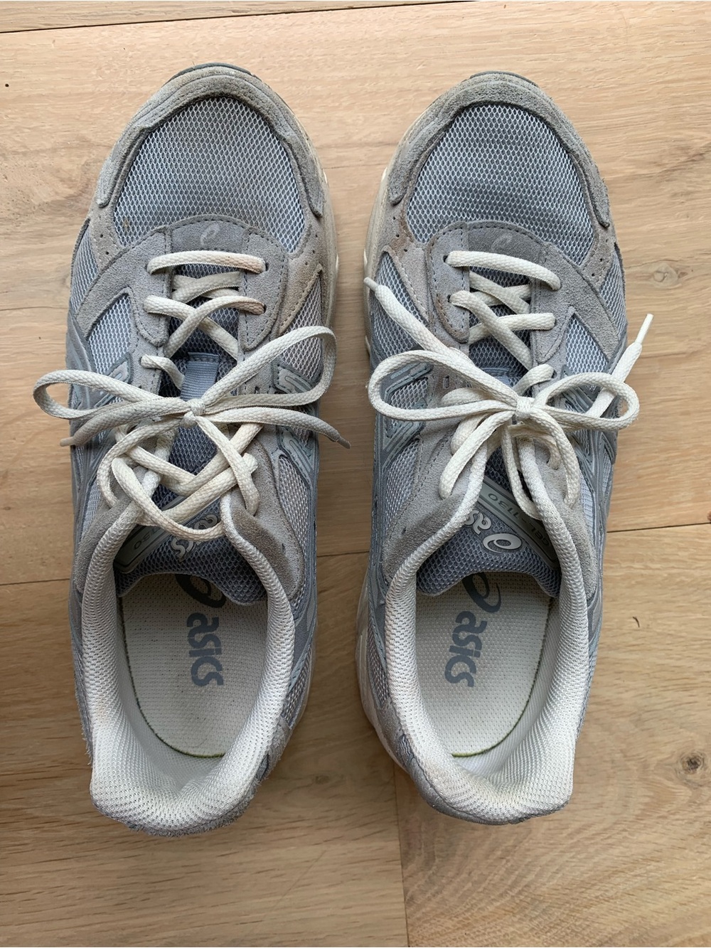 Grey asics sneakers